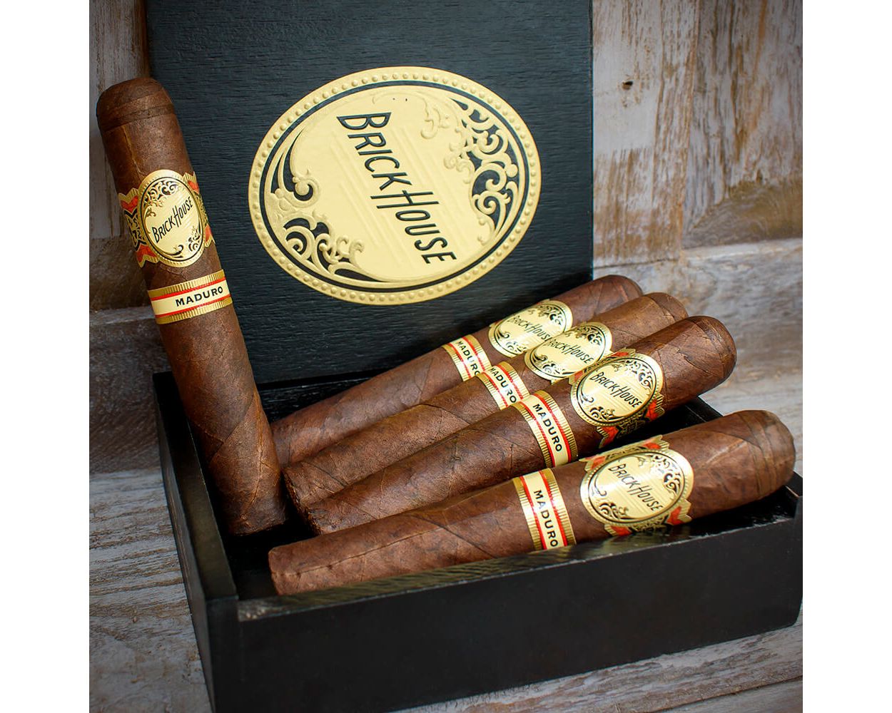 Brick House Maduro Robusto Handmade Cigars – 5 Gift Boxed