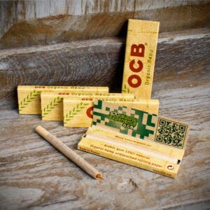 OCB | Regular Organic Hemp Rolling Papers | Pack of 5 Booklets
